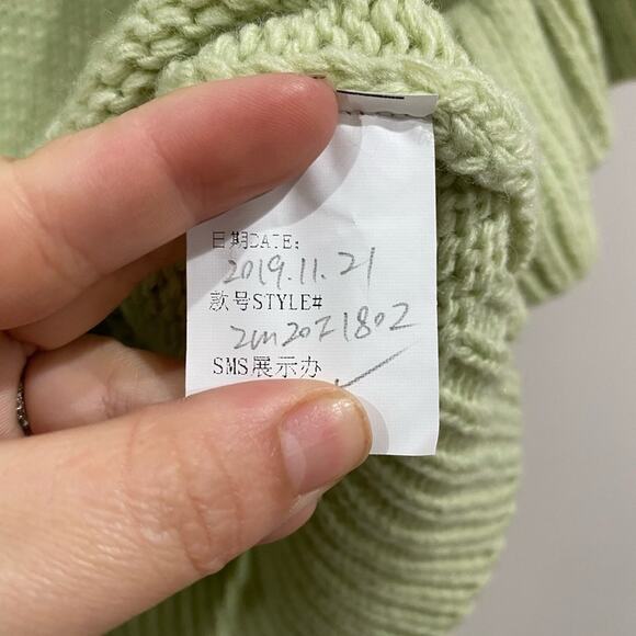 MINKPINK Light Green Ruffle Sweater - Picture 6 of 11